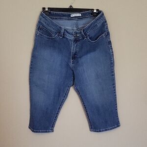 Lee Women's Cropped Blue Jeans